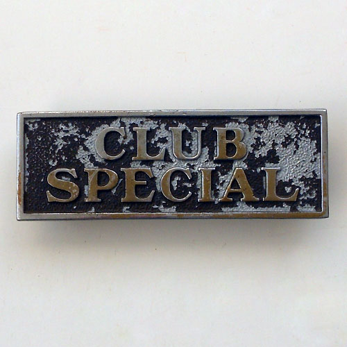 O.D. Jennings Club Special Console Plate
