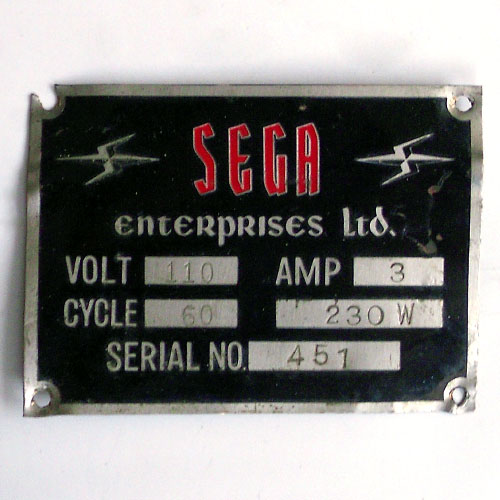 Antique Plate--Sega