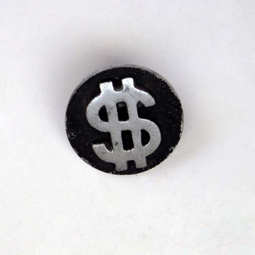 Mills Coin Denomination Button $1.00