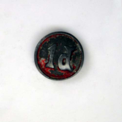 Mills Coin Denomination Button--English 1D