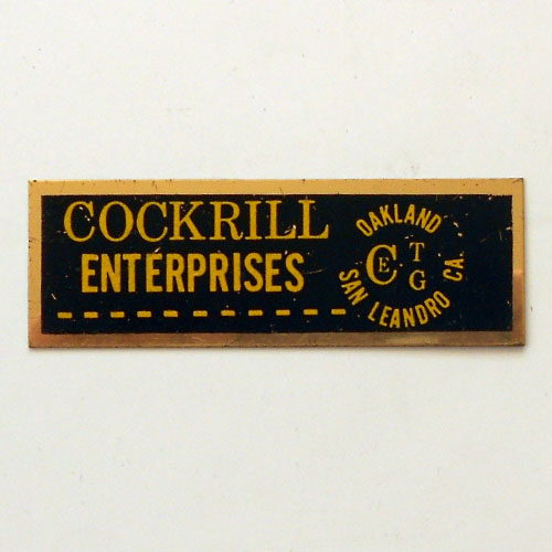 Antique Plate--Cockrill Enterprises